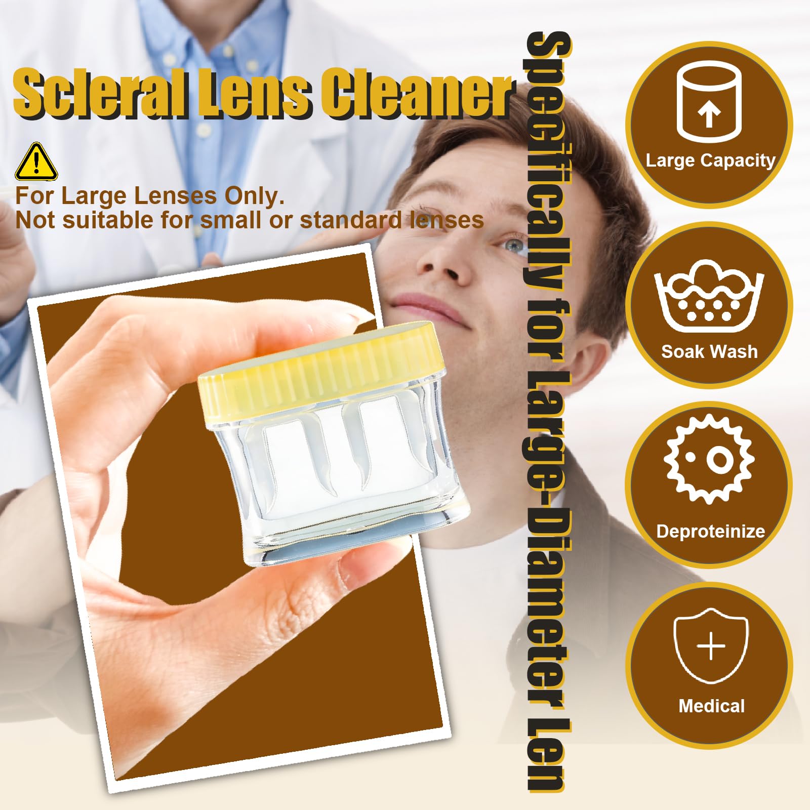 eagosion remoción de proteínas para lentes duros, ayuda a mantener claridad.