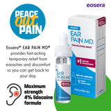 Ear Pain MD: gotero con tapa a prueba de niños para uso seguro en casa.