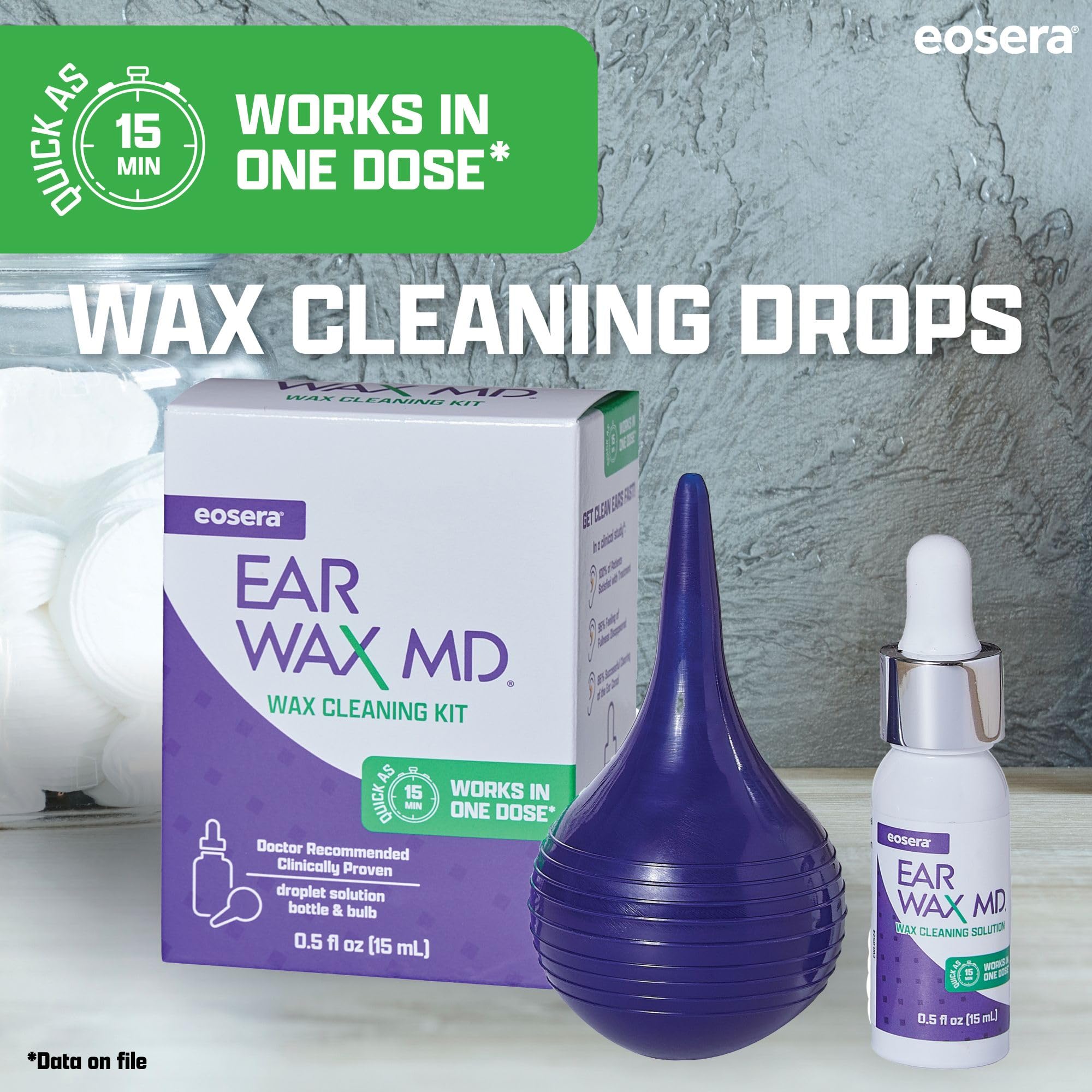 Ear Wax MD eosera: kit de limpieza para cerumen, listo para casa