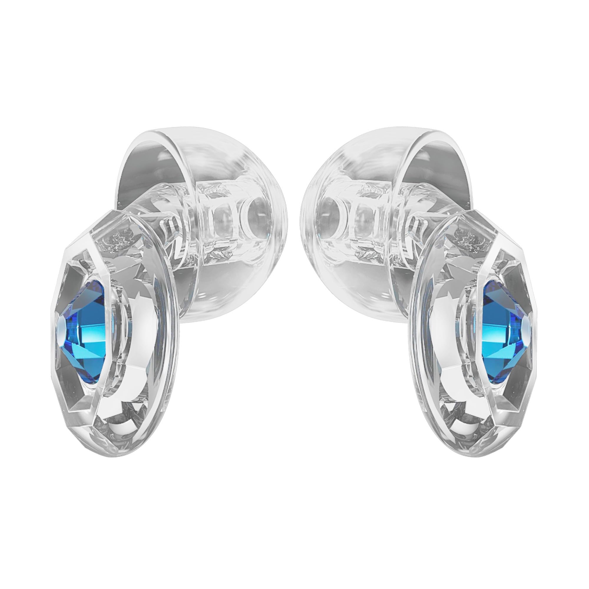 Eargasm Clicks con tapas de gema rosa para estilo y protección auditiva