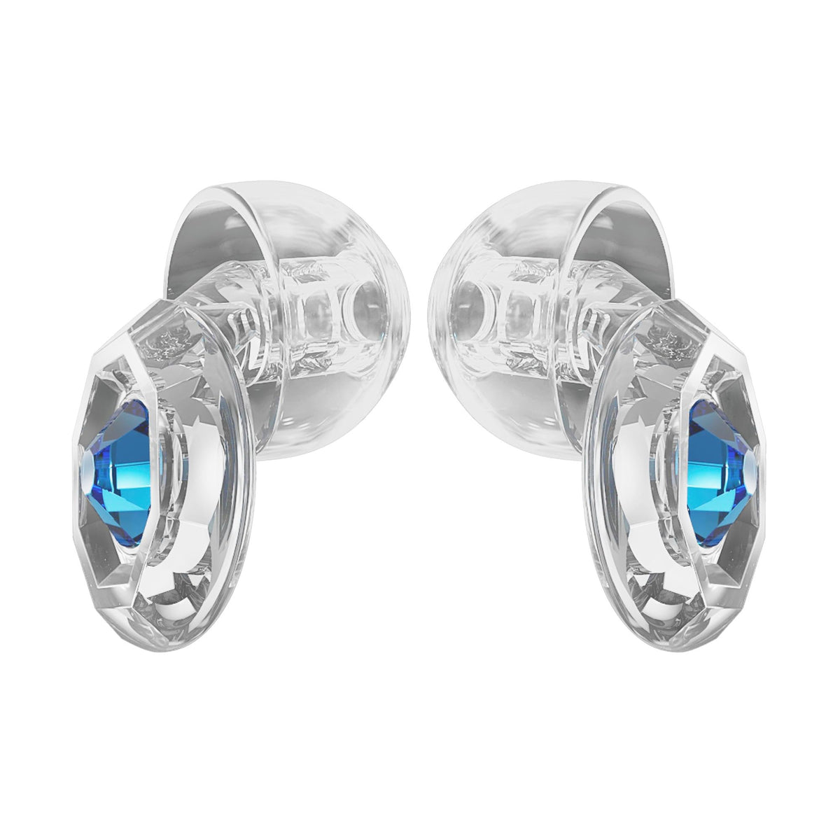 Eargasm Clicks con tapas de gema rosa para estilo y protección auditiva