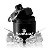 Tapones Eargasm transparentes para oídos, protección discreta en conciertos