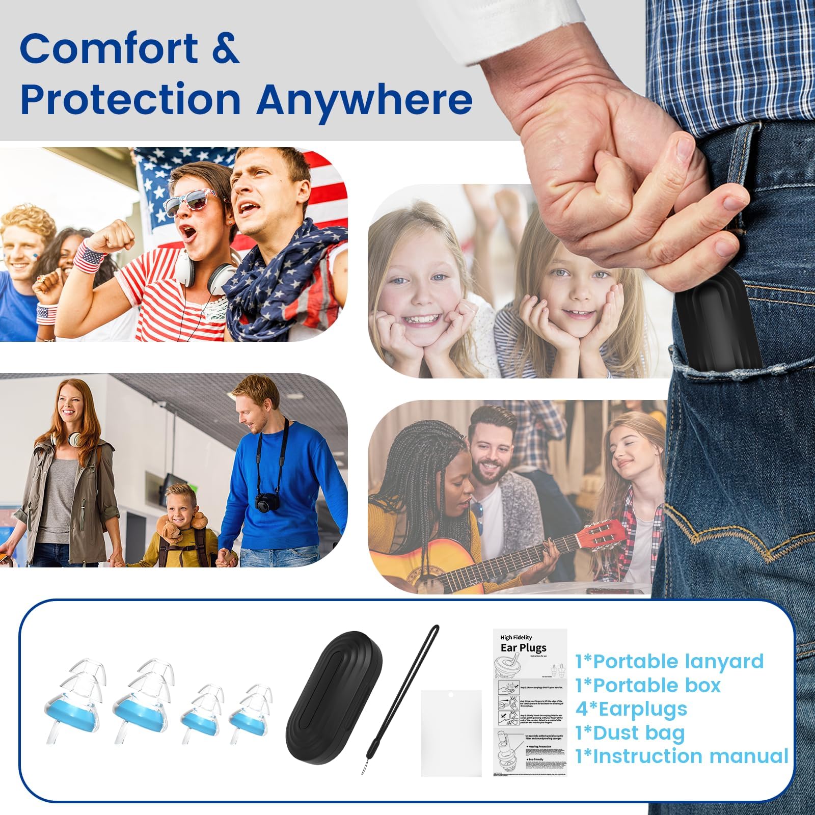 EARHOPE tapones de concierto conservan claridad del sonido