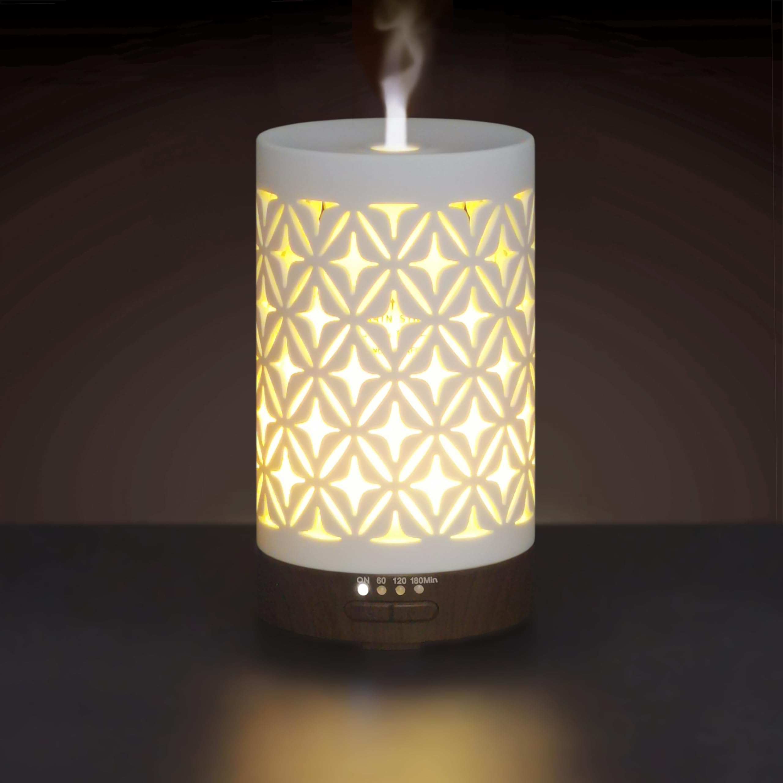 Earnest Living: difusor cerámico blanco para aromaterapia y mejora del ambiente