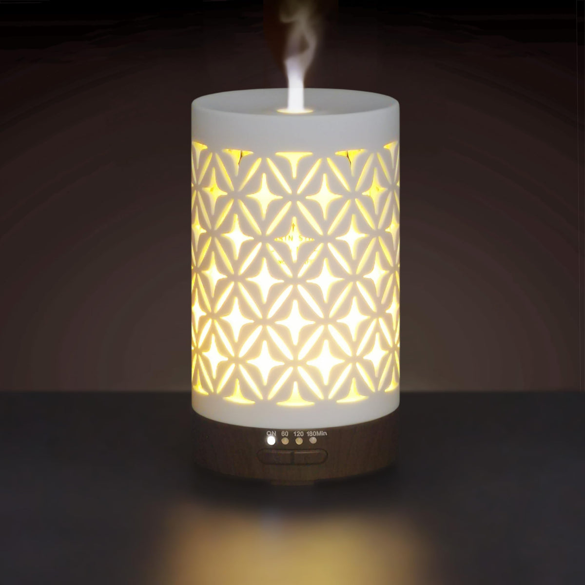 Earnest Living: difusor cerámico blanco para aromaterapia y mejora del ambiente