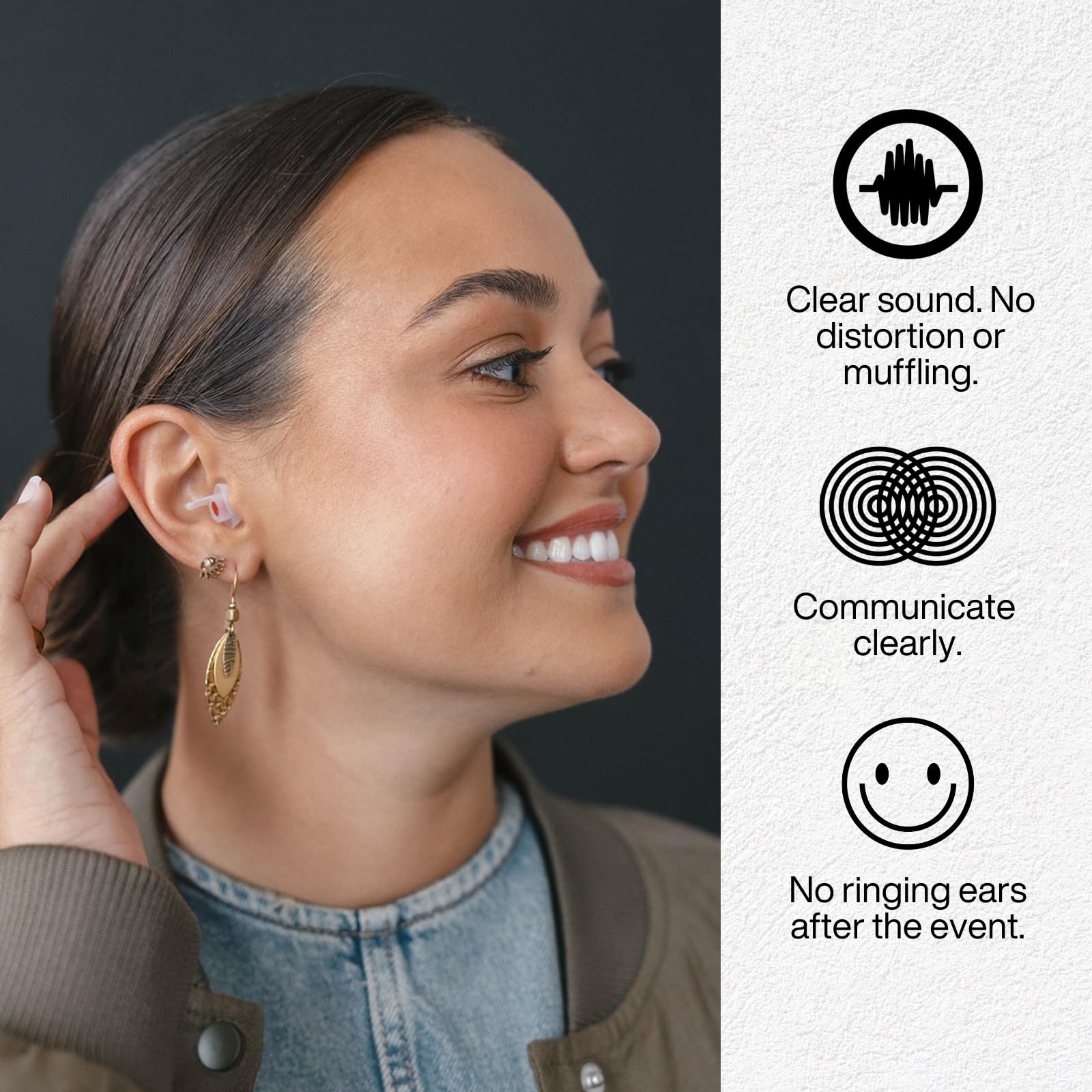 EarPeace estuche compacto para guardar tapones y filtros de repuesto.
