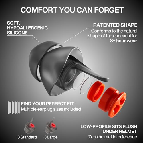 EarPeace Moto Pro filtros-pro-set para ajustar la protección.