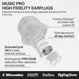 EarPeace Music PRO filtro de sonido exacto para volumen seguro en eventos.