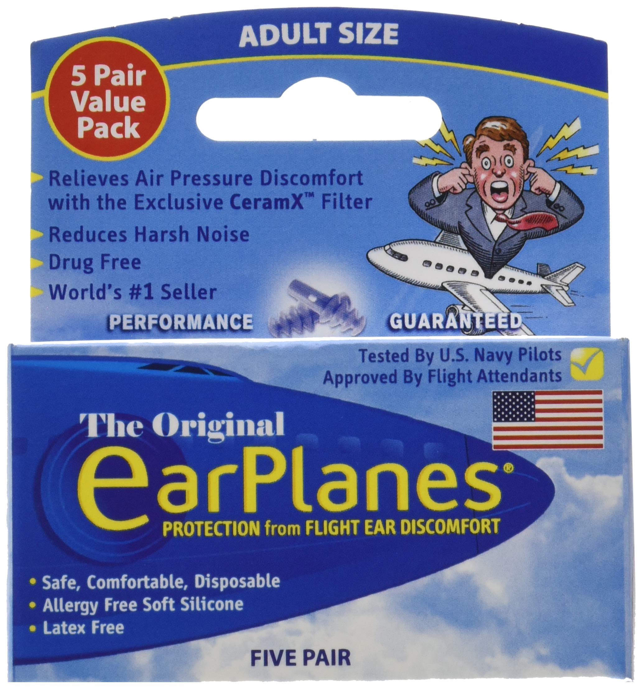 Filtro CeramX de EarPlanes en primer plano, filtración suave y protección auditiva