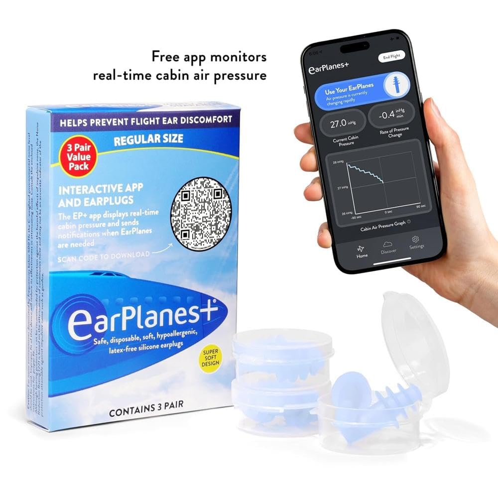 EarPlanes Plus imprescindible para viaje mantiene oídos cómodos durante el vuelo