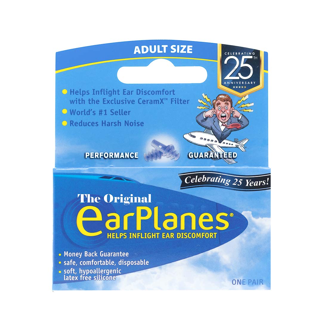 EarPlanes tapones-orejas-paquete-6: mayor confort durante cambios de presión en vuelos.