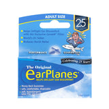 EarPlanes en uso durante un vuelo para aliviar la presión del oído