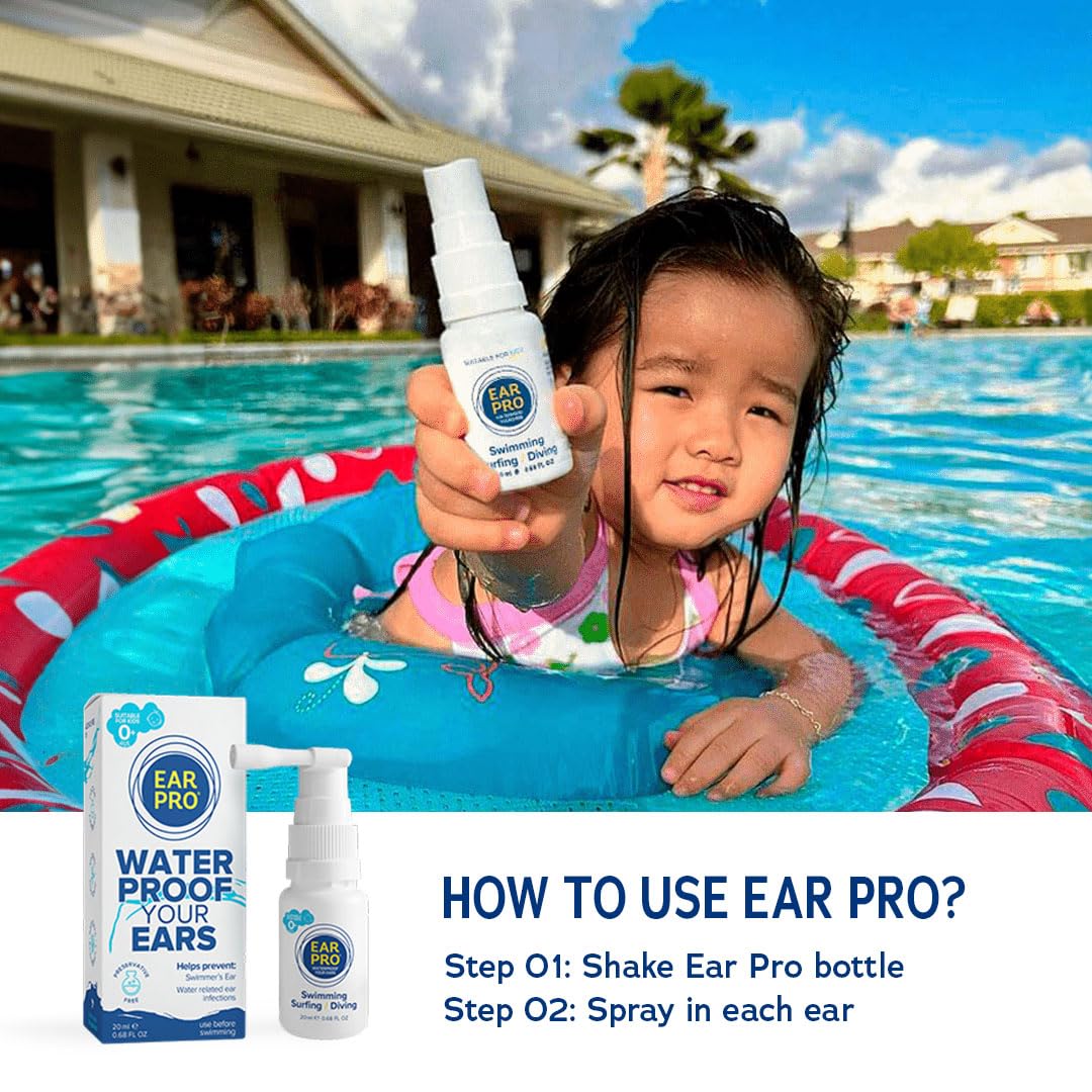 EarPro sin residuos deja oídos limpios tras uso en agua