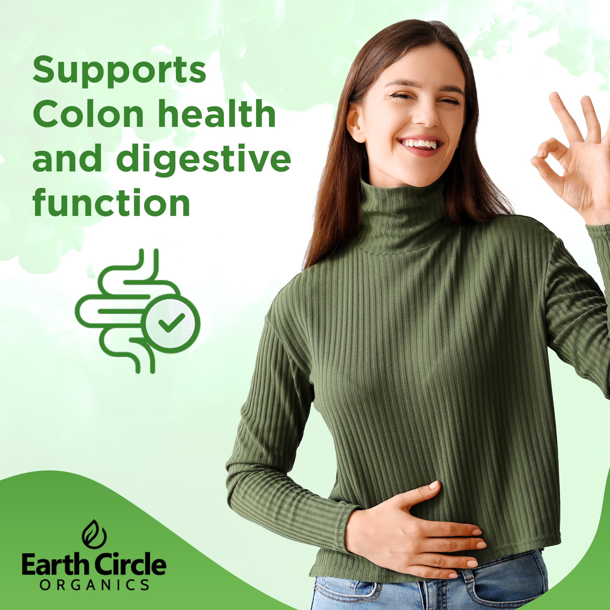 Batido verde con Earth Circle Organics Chlorella Powder como uso diario