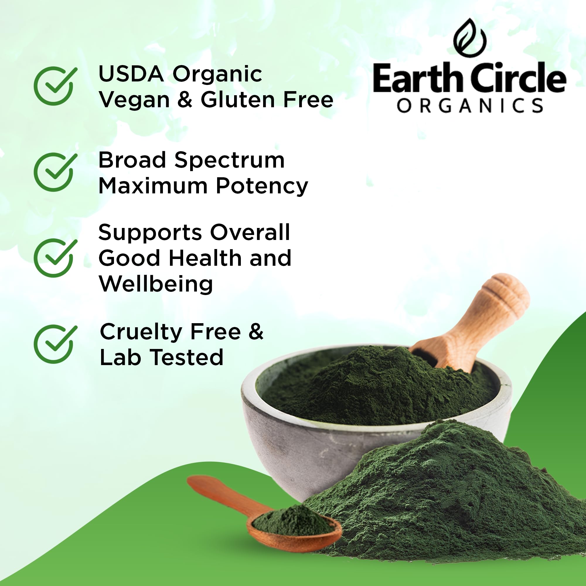 Proceso sostenible de Earth Circle Organics Chlorella Powder en granja de algas