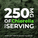 Earth Circle Organics Chlorella, etiqueta orgánica visible para calidad certificada.
