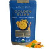 Earth Echo Golden Bliss polvo de curcuma y jengibre para sabor cálido y reconfortante