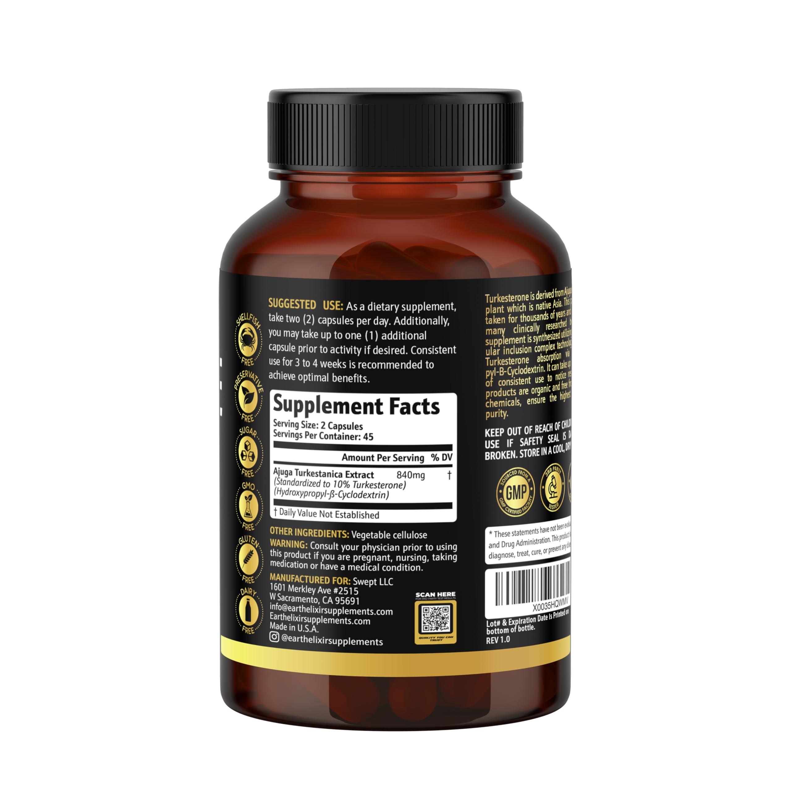 Earth Elixir envase reciclable, opción sostenible.