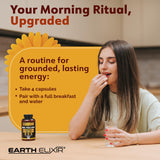 Earth Elixir jalea real orgánica cápsulas para equilibrio y vitalidad