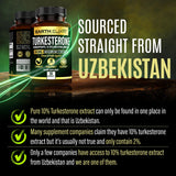 Earth Elixir Turkesterone 840mg, etiqueta clara para lectura rápida.