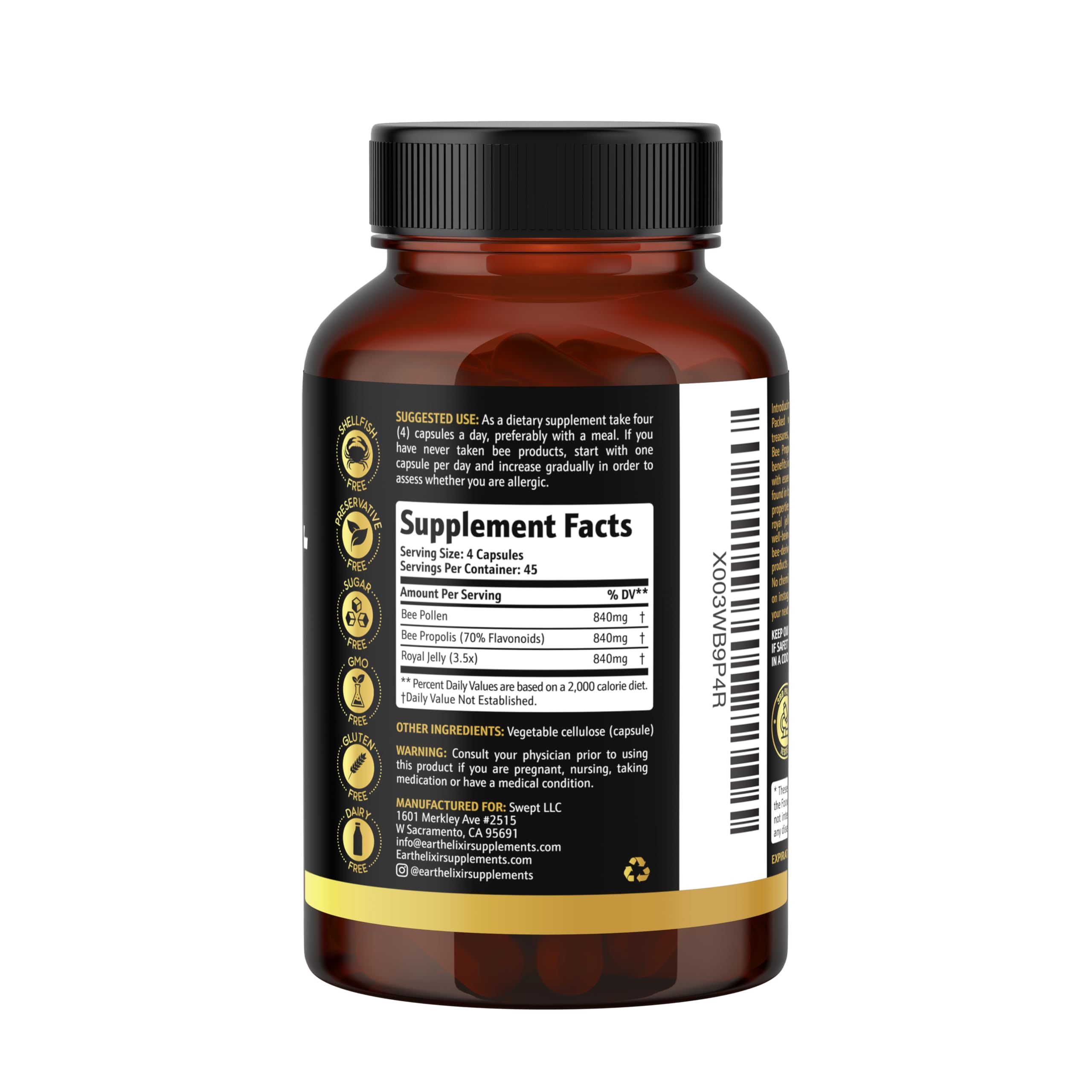 Earth Elixir apto para mujeres y hombres buscando energía e inmunidad