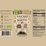 Earth Fed Muscle barra proteina interior cremoso, textura suave para snack post entreno.