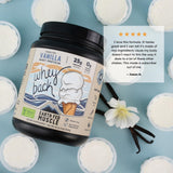 Earth Fed Muscle Whey Back: 29 porciones por envase, ideal para metas de entrenamiento