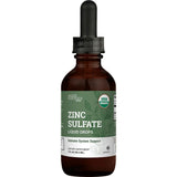 Earth Harmony Naturals zinc líquido orgánico en botella para uso diario.