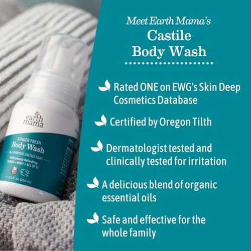 Earth Mama Ginger Fresh piel sensible gracias a ingredientes suaves y seguros.