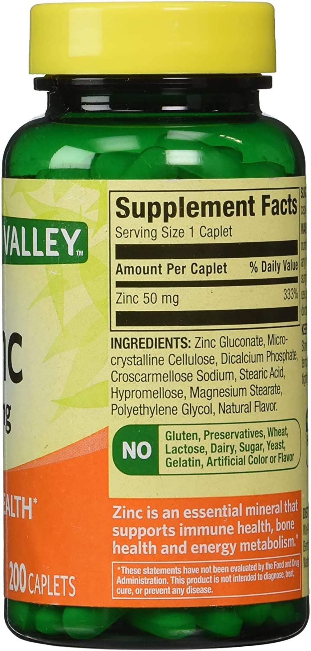 Earth&ME Spring Valley zinc 50 mg envase práctico