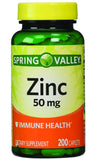 Earth&ME Spring Valley zinc 50 mg paquete de dos tabletas