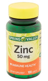 Earth&ME Spring Valley zinc 50 mg tabletas pequeñas para tragar