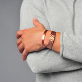 Earth Therapy pulsera cobre unisex con ajuste universal para muñecas de 6,5 a 8,75 pulgadas.