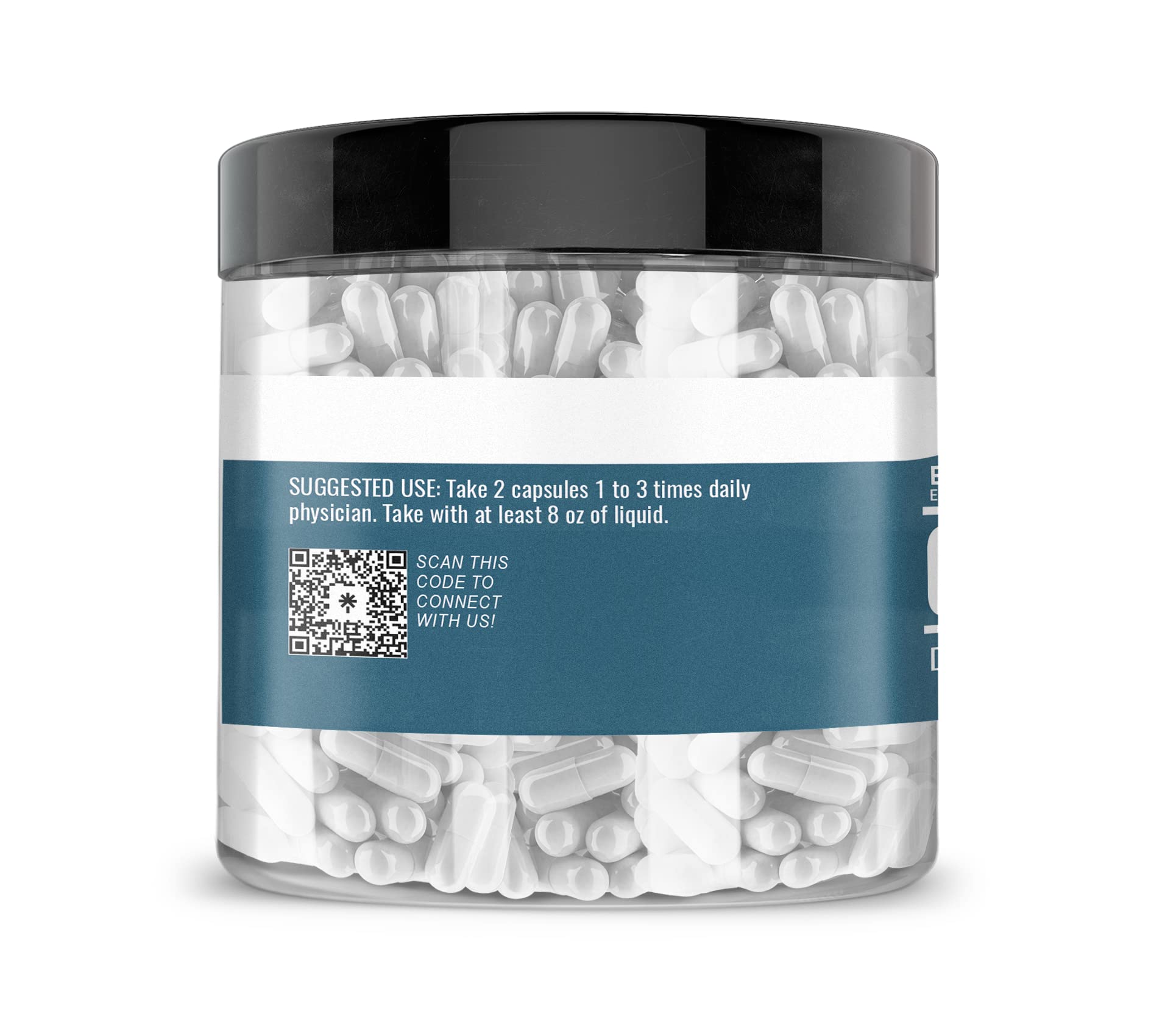 Etiqueta de Earthborn Elements Glicina destacando pureza y encapsulación.