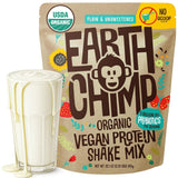 EarthChimp Proteína vegana en envase 32oz con probióticos para nutrición equilibrada