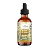 Earthley Wellness Cough-B-Gone frasco: alivio suave para tos y congestión