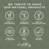 Earthley Wellness Digest Ease: envase libre de colorantes artificiales y conservantes