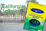 Earthrise espirulina 500 mg, ingredientes naturales y minerales clave.
