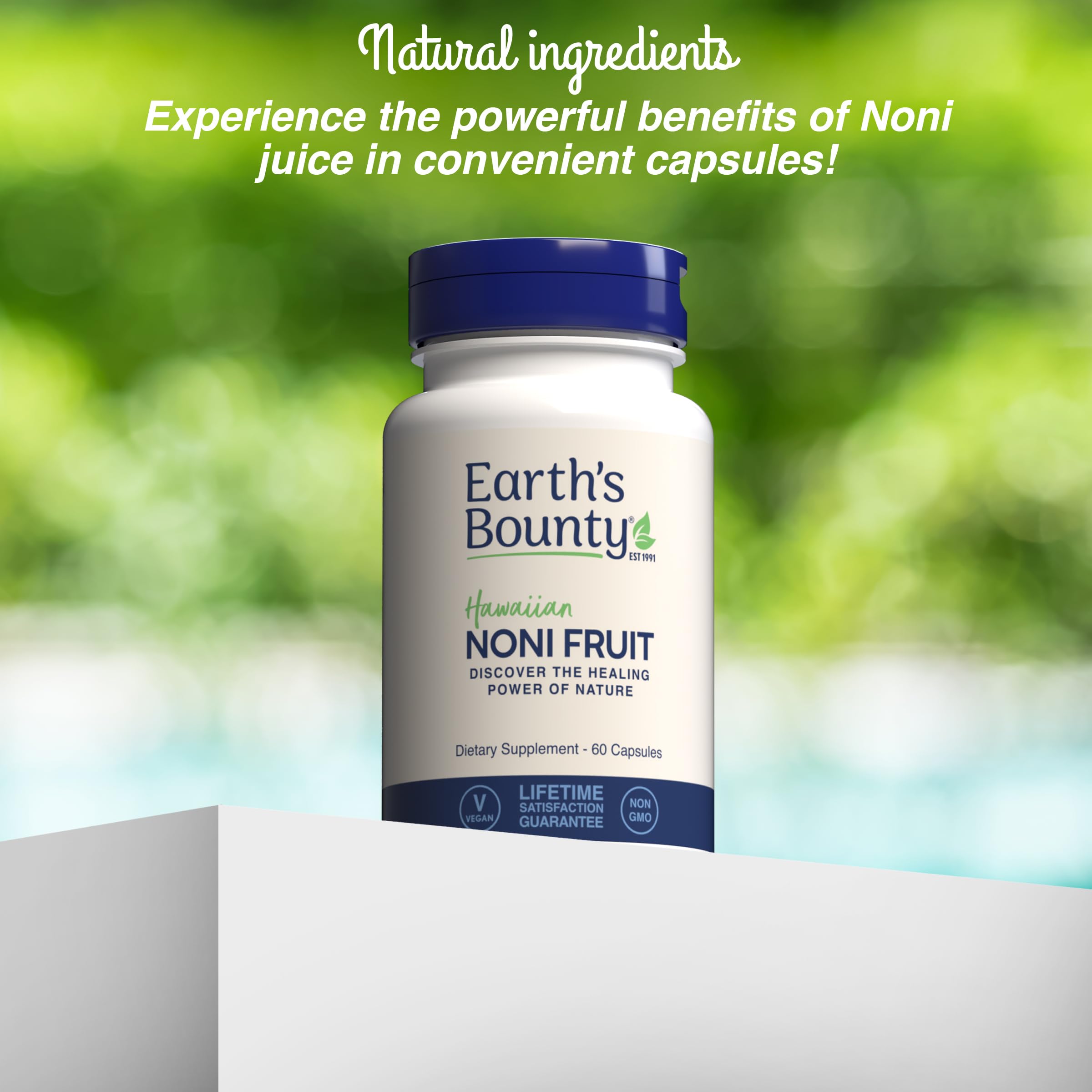 Earth's Bounty Noni Capsules, uso diario, complemento práctico para rutinas.