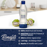 Noni Juice en cocina, listo para recetas saludables y sabrosas.