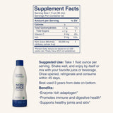 Etiqueta orgánica de Earth's Bounty Noni Juice, certificación visible y confiable.