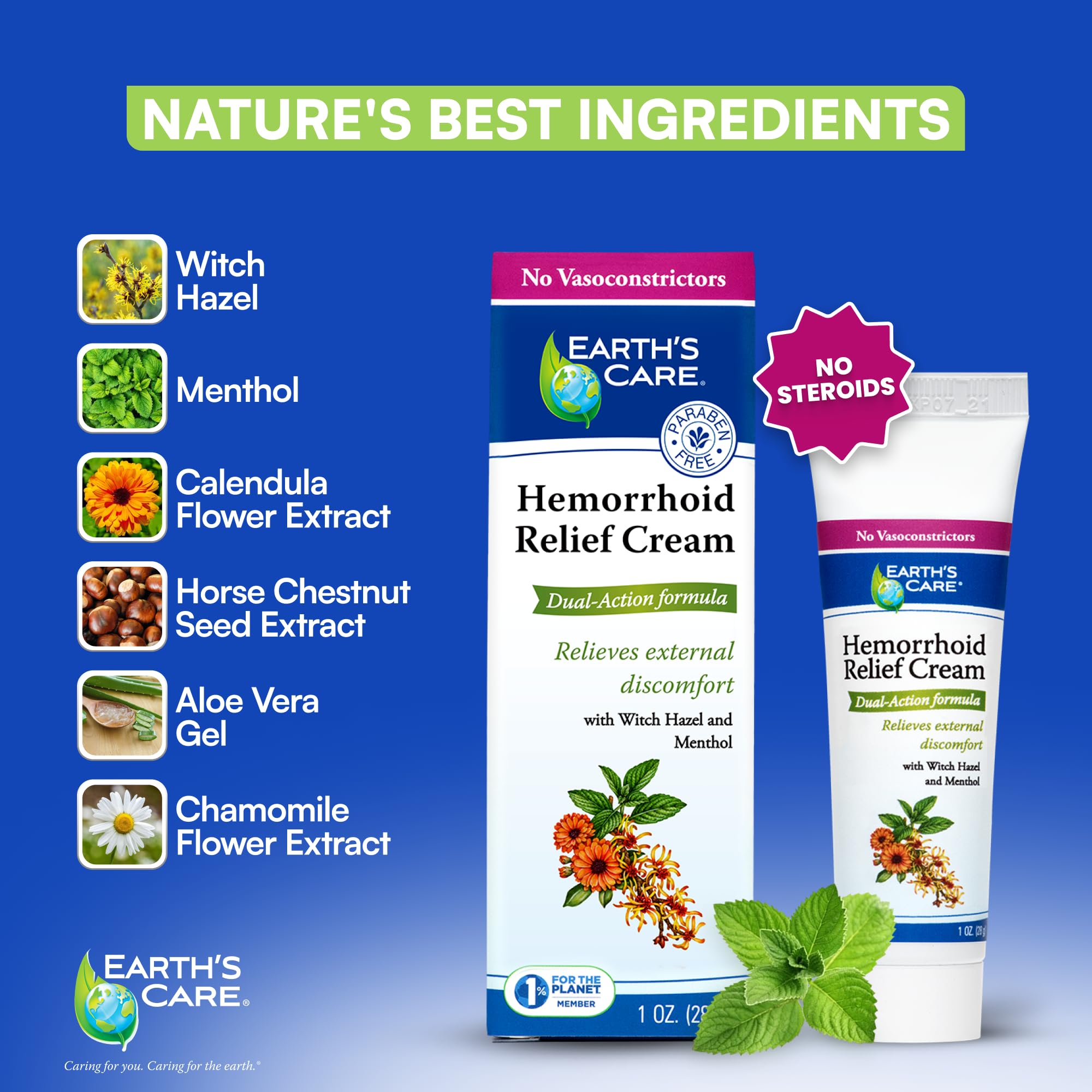 Earth’s Care crema con aloe vera y manzanilla, hidratación calmante