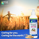 Earth's Care loción eczema para bebés y niños de piel delicada.