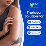 Earth's Care loción eczema sin fragancia para piel sensible.