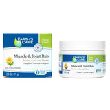 Earth's Care Muscle & Joint Rub, aplicación en la rodilla para alivio suave.
