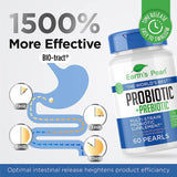 Earth's Pearl Probiotics envase de 60 días para conveniencia diaria.