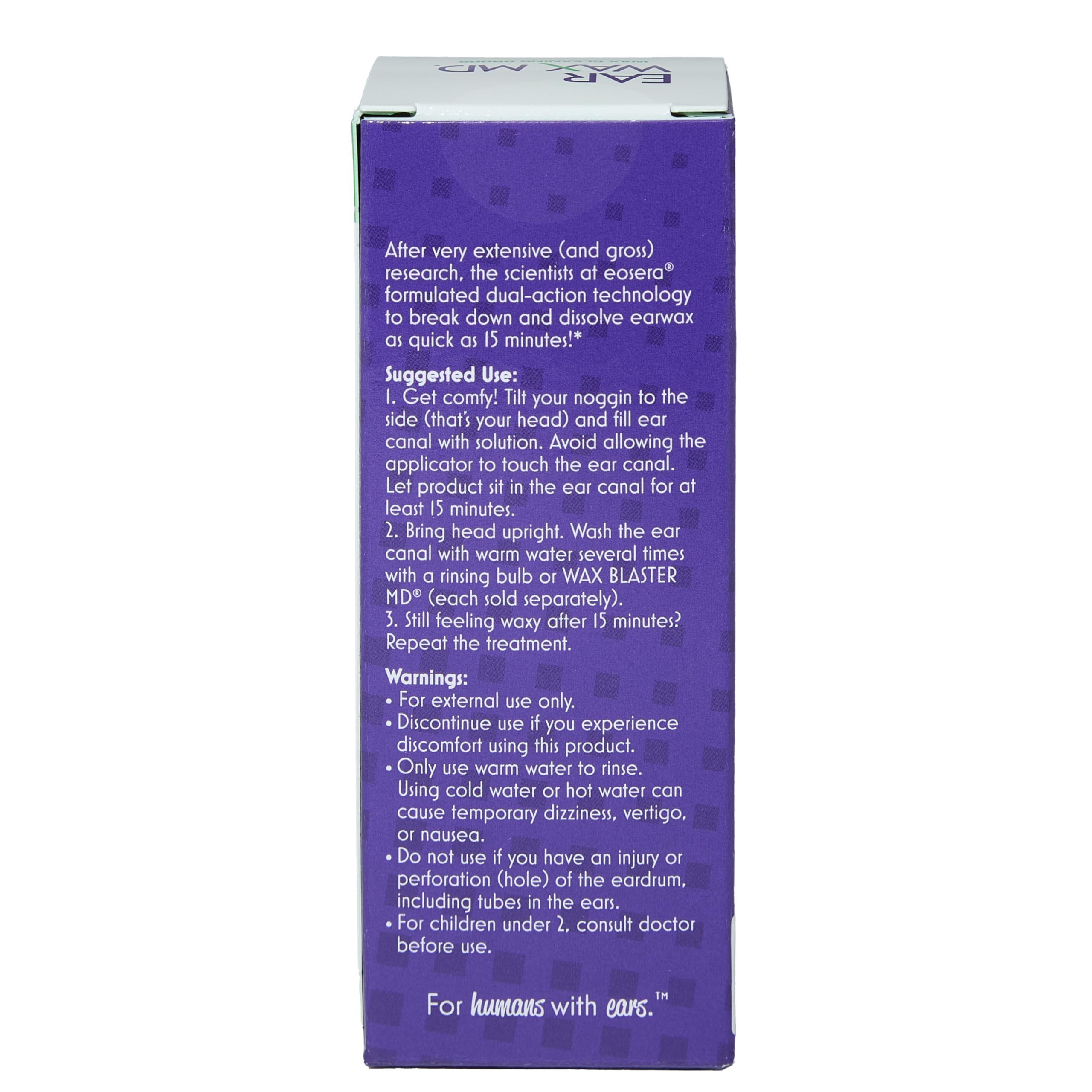 Earwax MD muestra producto para confianza al comprar.