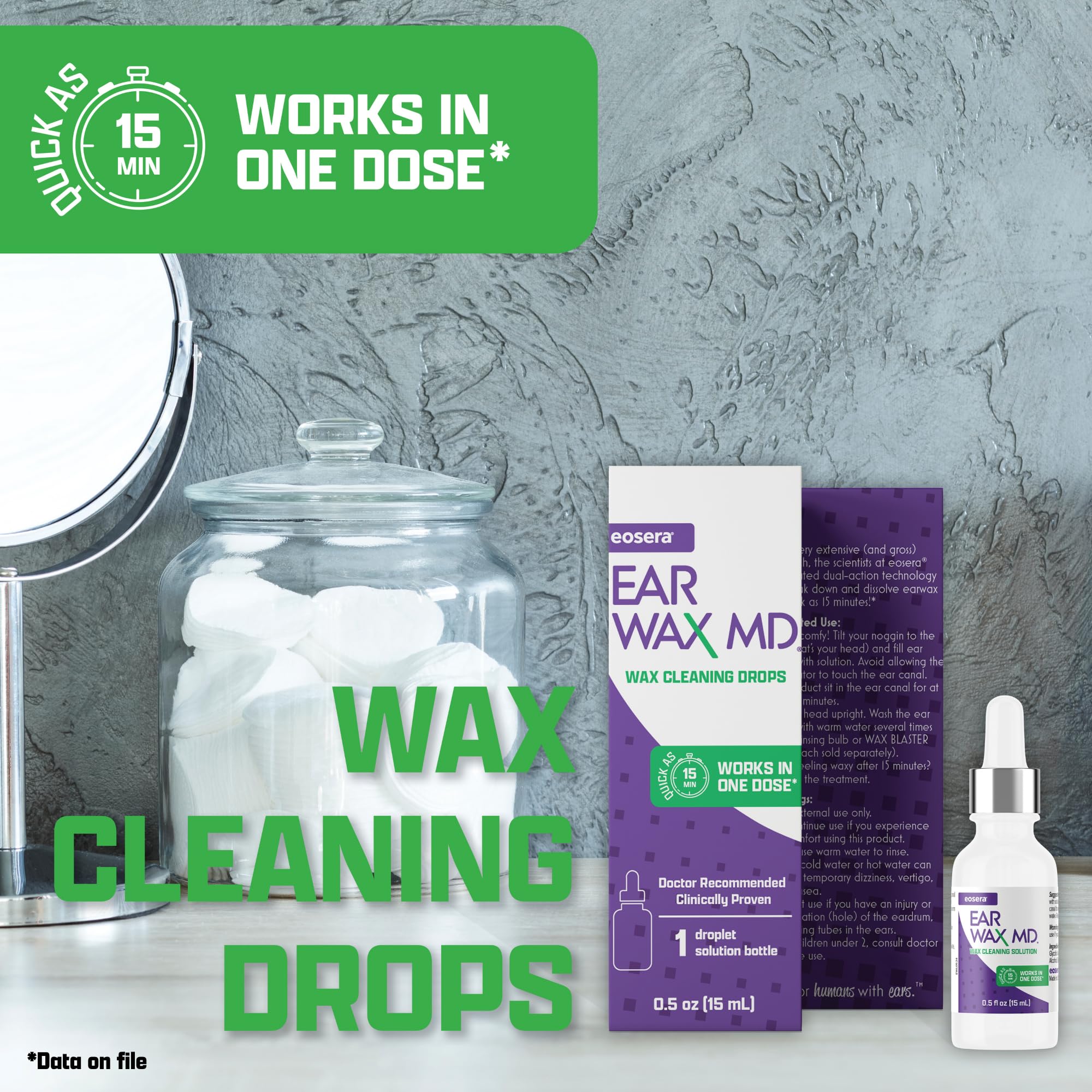 Earwax MD uso doméstico seguro y cómodo para audición diaria.
