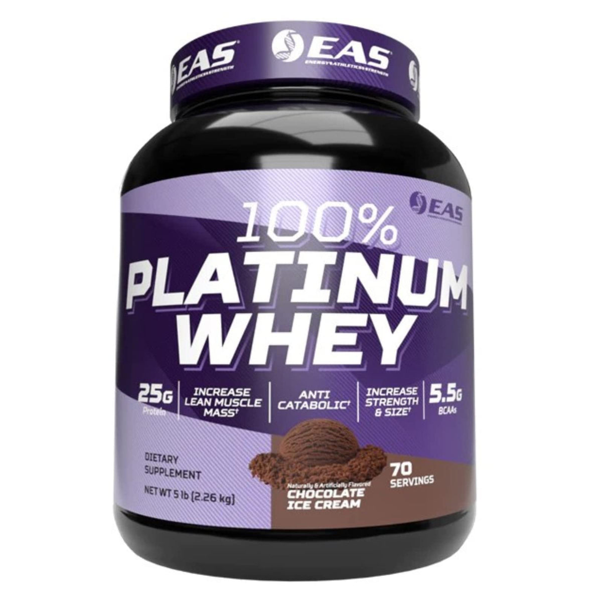 EAS 100% Platinum: bote chocolate helado, ideal tras entrenar