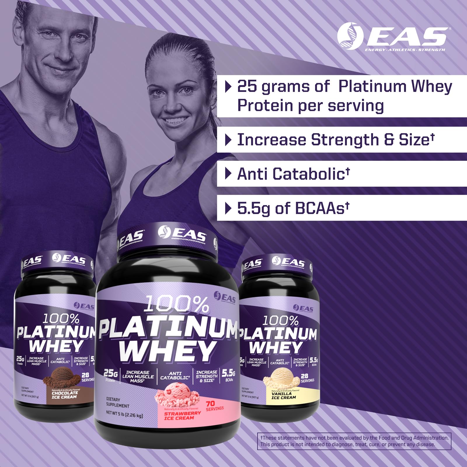 EAS 100% Platinum: envase de 5 libras, chocolate para entrenamientos prolongados